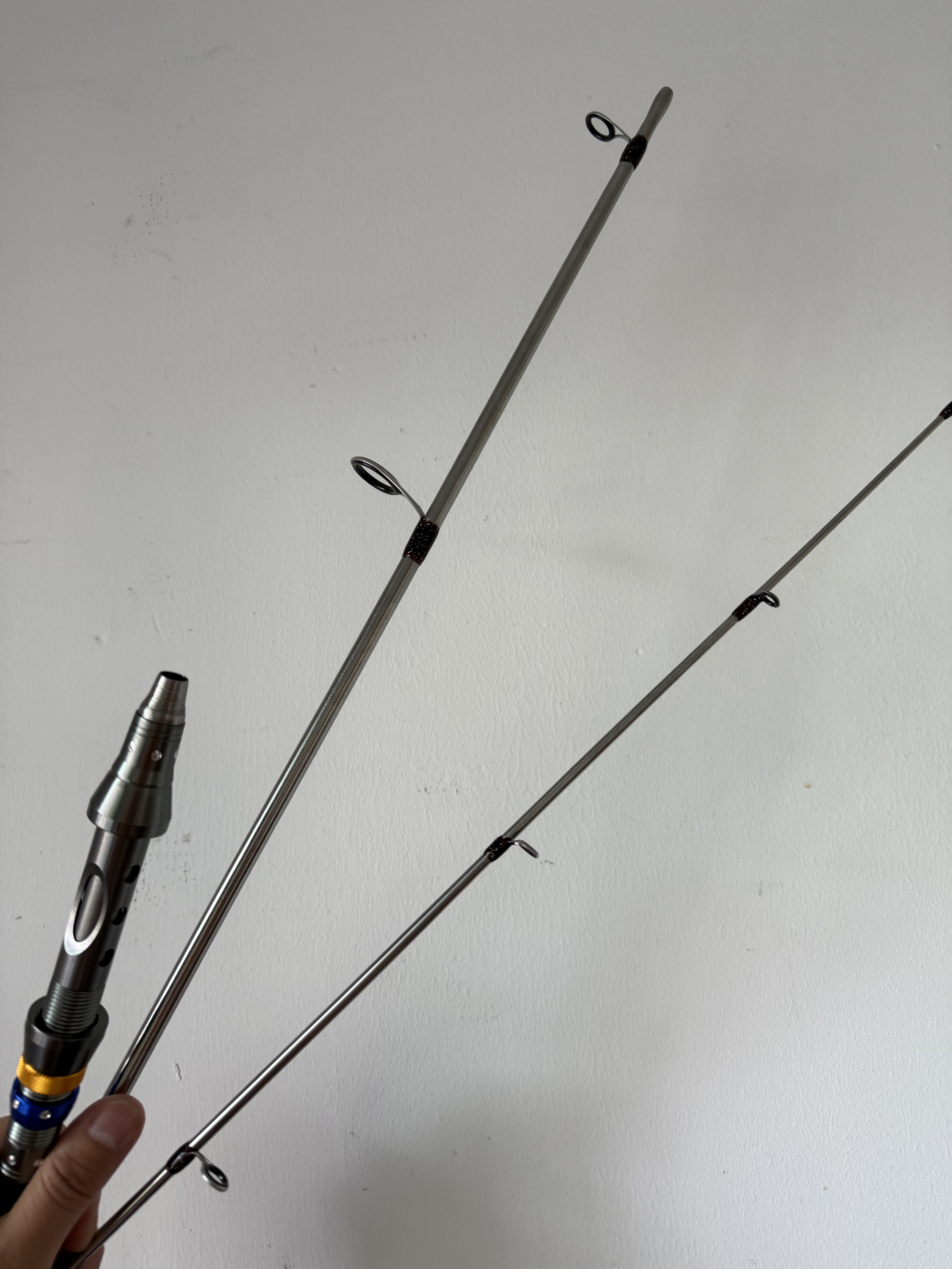 全钛合金属直柄鱼竿套装远投路亚竿三节插接式泛用海钓船钓两用竿,户外/登山/野营/旅行用品,路亚竿,淘宝优惠券,粉丝福利购,淘宝优惠卷