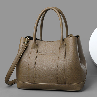 真皮女包牛皮单肩包时尚百搭包包休闲大容量托特包韩版简约手提包