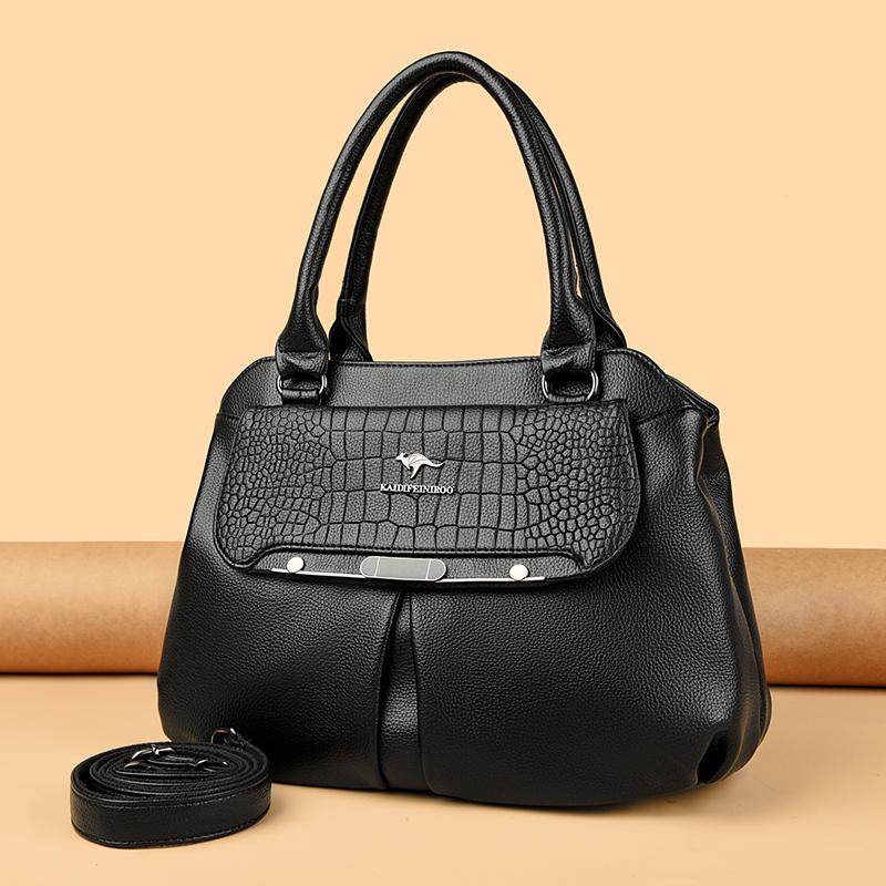 真皮女包手提包新款大容量中年妈妈包时尚百搭单肩包简约斜挎包潮,箱包皮具/热销女包/男包,通用款女包,淘宝优惠券,粉丝福利购,淘宝优惠卷