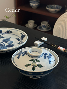 cedar【国内现货】源右卫门手绘墩墩罐