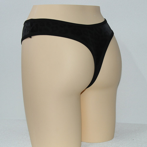 性感女士三角裤弹力中腰无痕隐形瑜伽健身火辣女式豹纹蛇纹内裤女