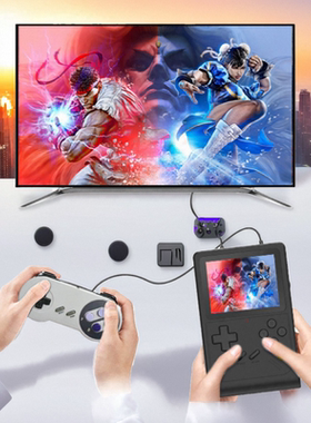 掌上游戏机双打怀旧街机摇杆宠物精灵拳皇街霸FC童年gb300掌机