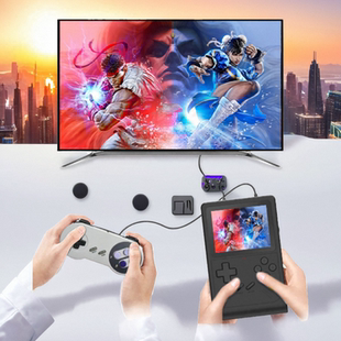 掌上游戏机双打怀旧街机摇杆宠物精灵拳皇街霸FC童年gb300掌机