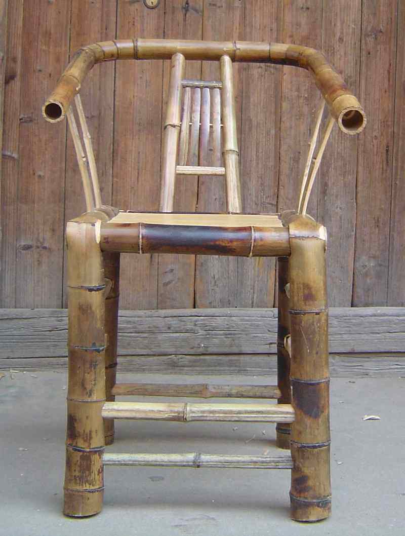 毛竹椅 夏季纯手工竹椅子 靠背椅 扶手椅 交椅 离地高50cm