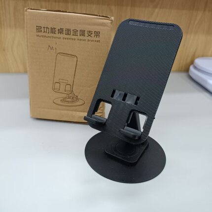 360旋转金属底座手机支架桌面调高度折叠适用iPad平板桌上支架批