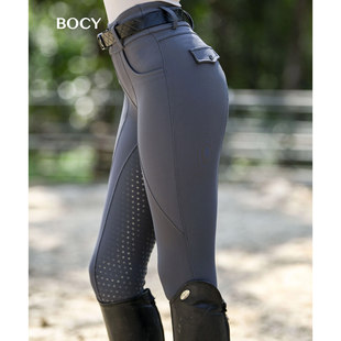 BOCY马术裤女专业障碍舞步比赛训练骑马裤硅胶防滑速干骑士服英伦