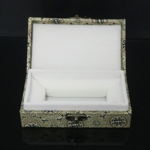 高档印章锦盒定制首饰盒古玩收纳盒瓷器包装礼品盒银宋锦布盒子
