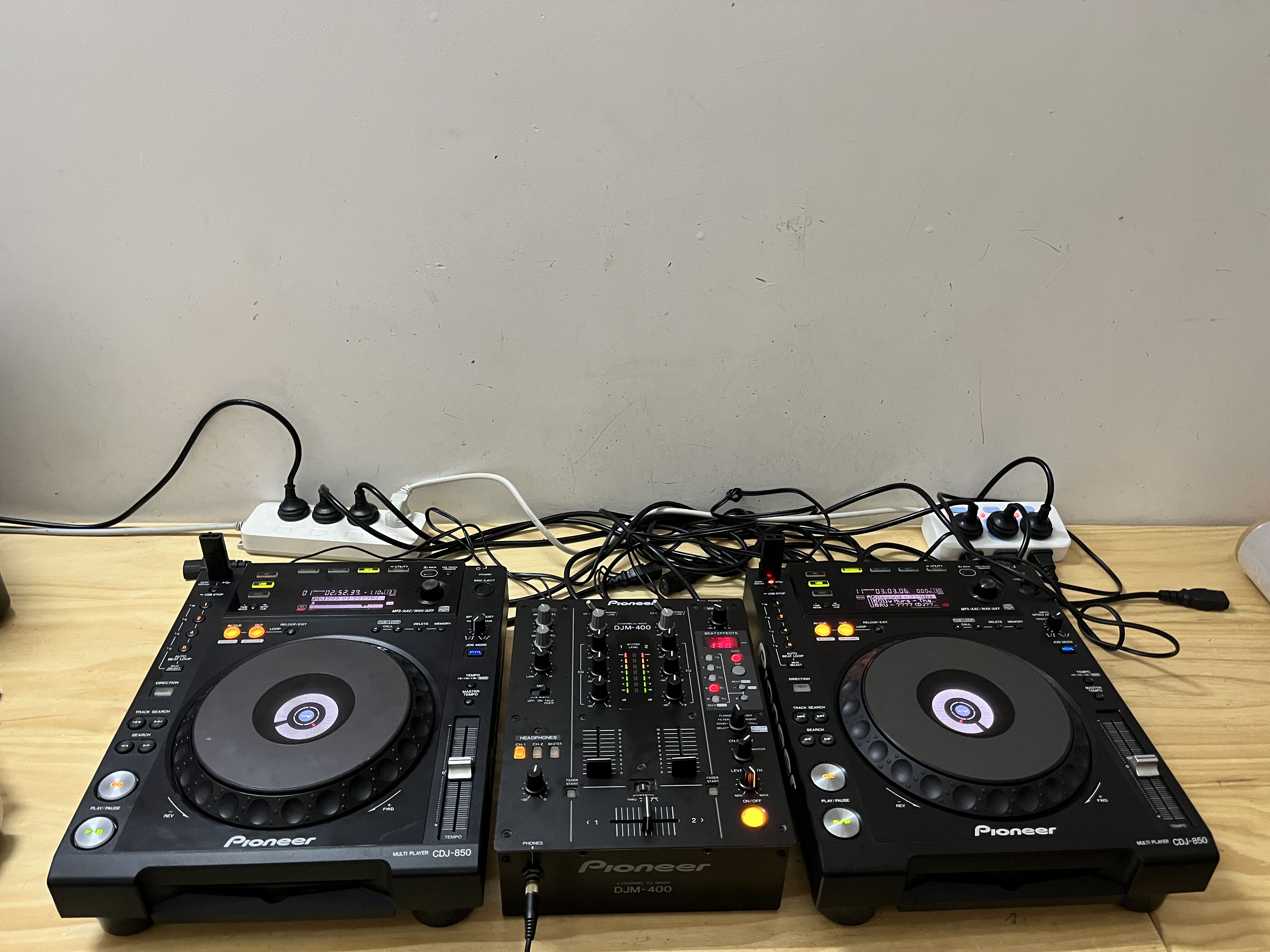 pioneer CDJ850打碟机搭配DJm400混音台套装 酒吧DJ打碟设备