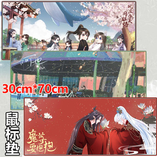 正版现货 鼠标垫30cm*70cm周边 阿也 魔尊要抱抱 风波吞天同征路 双男主青春文学小说周边 桌垫大号 女生护腕键盘垫