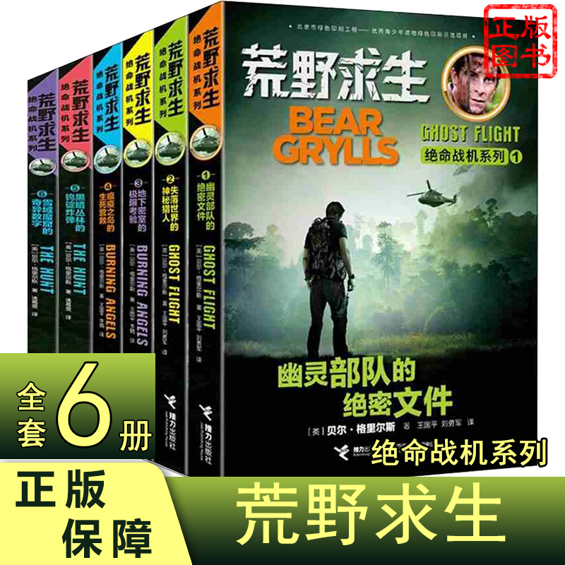 正版 荒野求生绝命战机系列少年生存小说探险故事 幽灵部队的绝密文件 失落世界的神秘猎人地下密室的极限考验 青少年中小学生课外