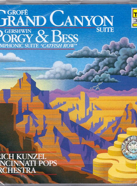 正版TELARC CD80086 格罗菲 大峡谷组曲 格什温作品 进口古典音乐