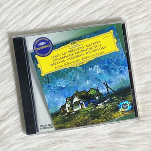 正版 李斯特/匈牙利狂想曲 斯美塔那/伏尔塔瓦河 卡拉扬 进口CD