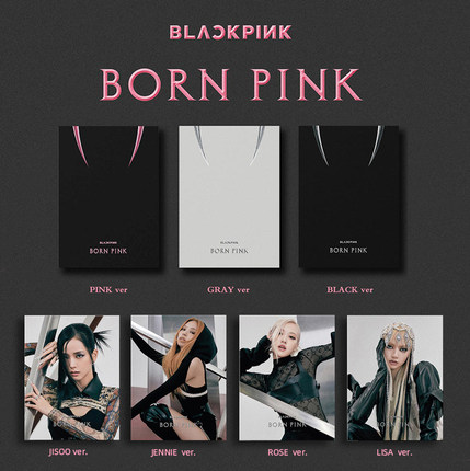 现货 BLACKPINK专辑 粉墨 正规二 BORN PINK CD 官方小卡写真周边