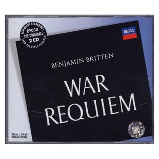 原装正版 布里顿 Britten 战争安魂曲 War Requiem 2CD唱片