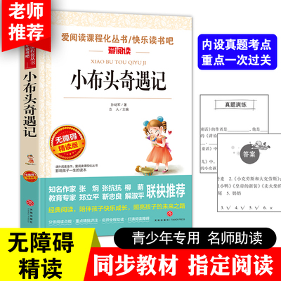 正版包邮 小布头奇遇记 孙幼军著 小学生课外阅读书籍三四五六年级语文必读青少年版儿童读物故事书二年级小布头新奇遇记