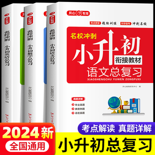 2024新版名校冲刺小升初总复习语文数学英语全套小升初必刷题人教版小学毕业升学必备衔接教材六年级升初中辅导书小考模拟测试题