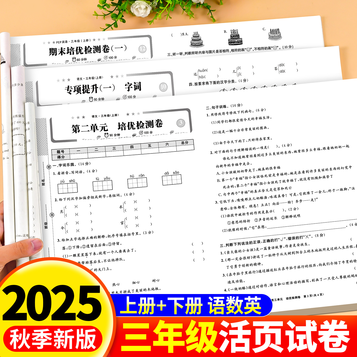2025新版活页单元卷三年级上下册