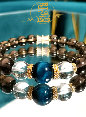 女生冰曜石时尚轻奢天然水晶手链