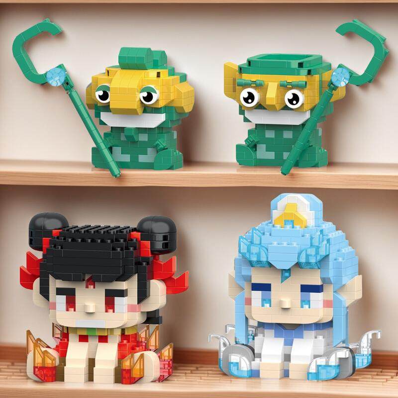 哪吒2手办积木兼容乐高