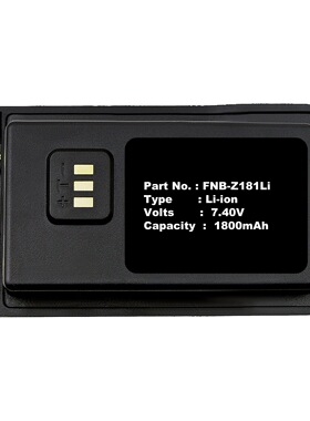 电池适用Vertex FNB-Z181Li EVX-C31 VZ-30-G6-4  VZ-30-D0-5