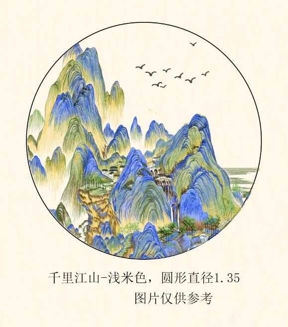 言绣客厅刺绣新中式独绣墙布新款