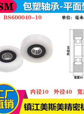 高品质聚甲醛包塑轴承滑轮台湾大型切片机专用滑轮BS600040-10