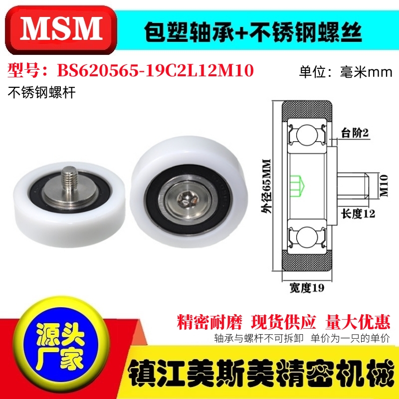 MSM包塑轴承BS620565-19C2L12M10
