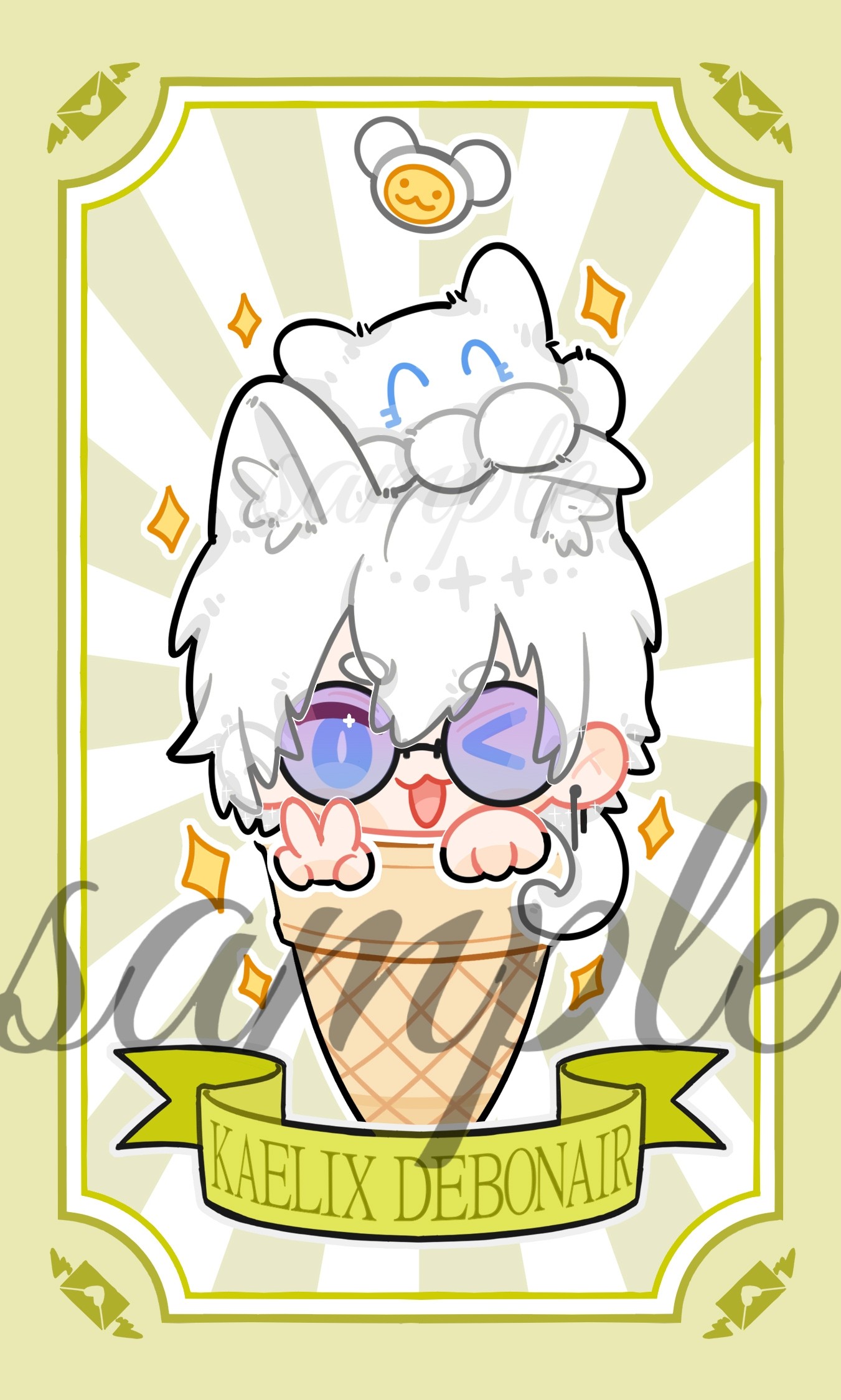 thumbnail for [Spot EN Cat Cat Ice Cream Card Sealing Sticker] VTB Rainbow Society EN 12457 Issue 11