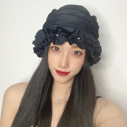 珍珠游泳帽长发护耳舒适
