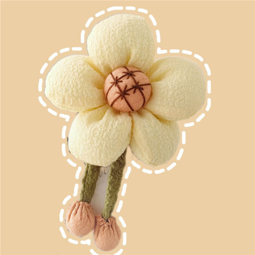 日系风全棉花卉胸针撞色设计diy
