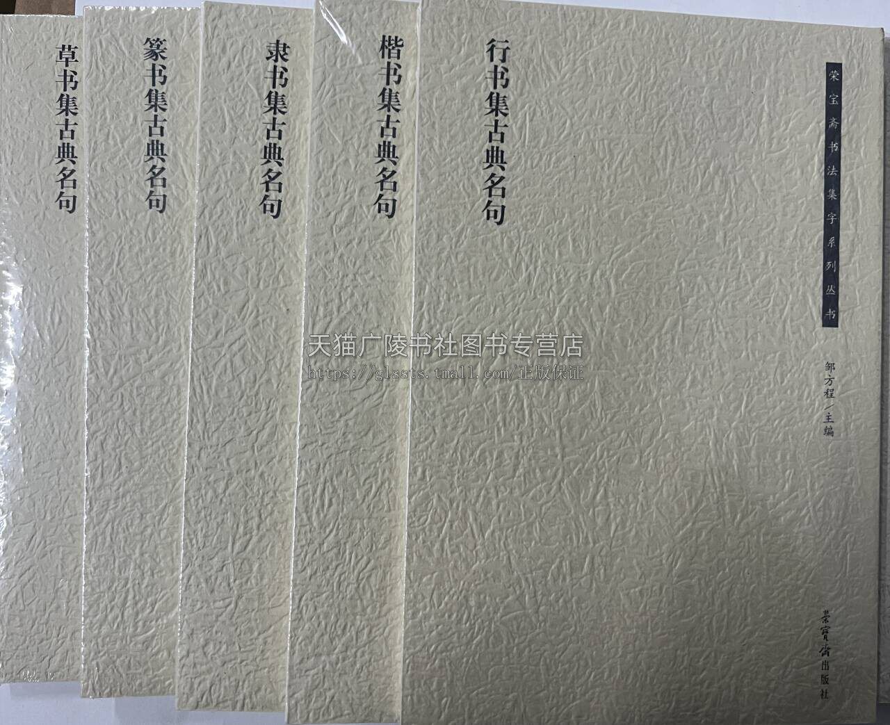 荣宝斋书法集字系列 草书+隶书+行书+楷书+篆书集古典名句 毛笔书法字帖临摹书籍 古典名句书法字帖 荣宝斋出版社
