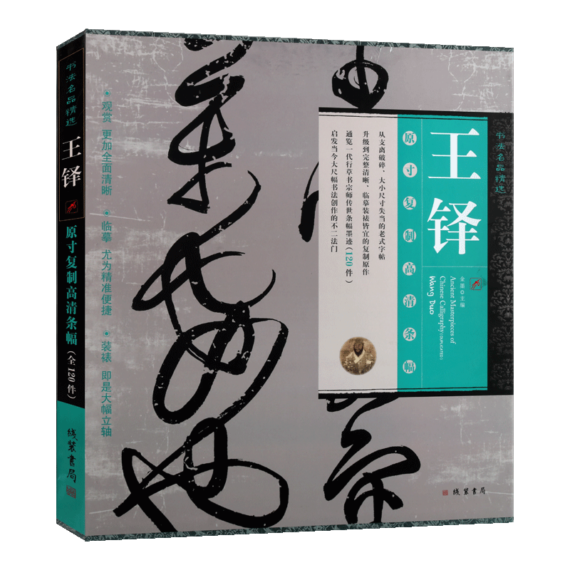 【插盒有破损 内部完好】书法名品精选 王铎 王铎原寸复制高清条幅行书草书类编书法字典全集精选艺术鉴赏收藏图书经典著作书籍