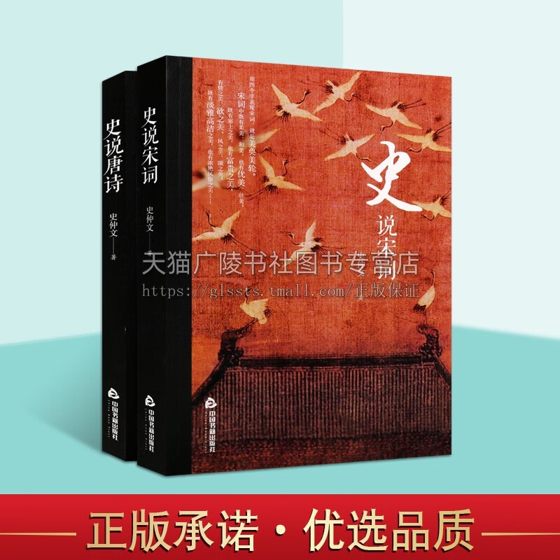 史说唐诗 史说宋词 李白杜甫白居易李商隐欧阳修苏轼等名家中国古诗词唐宋宋词百首文学鉴赏研究书籍 中国书籍出版社