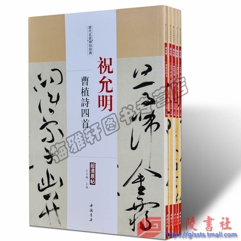 正版 祝允明.历代名家书法经典全套5册 中国书法全集草行书碑字帖拓片教程技法精选经典碑帖碑拓临摹临习楷隶篆 书籍