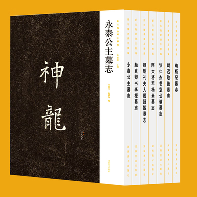 新出隋唐碑志精编（全7册）颜真卿书李梗墓志 颜勤礼夫人殷懿姬墓志 隋大将军杨素墓志 楷书书法学习者临摹和欣赏范本 河南美术
