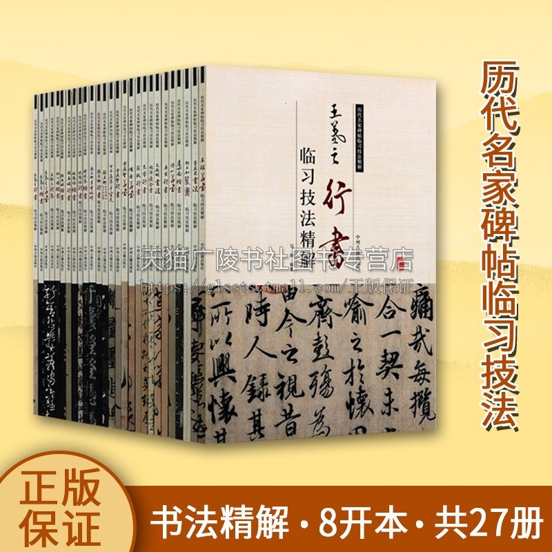 历代名家碑帖临习技法精解（共27册）苏轼行书褚遂良楷书傅山草书智永真草千字文等书法临习技法精解 书法字帖临摹 书法类技法字帖