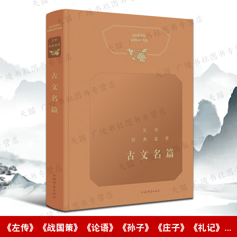 古文名篇 文学经典鉴赏 左传曹刿论战国策论语孟子庄子晏子春秋礼记中国古典文学国学名著文学赏析书籍正版