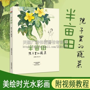皮痞祖工作室 画画入门自学零基础教程书教材 美绘时光水彩画系列：半亩田 著 社 绘画书籍手绘画册画集美术艺术 河南美术出版