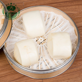 圆形藤编 硅胶蒸笼布馒头垫 仿草垫子蒸包子蒸笼垫 藤条藤编蒸垫
