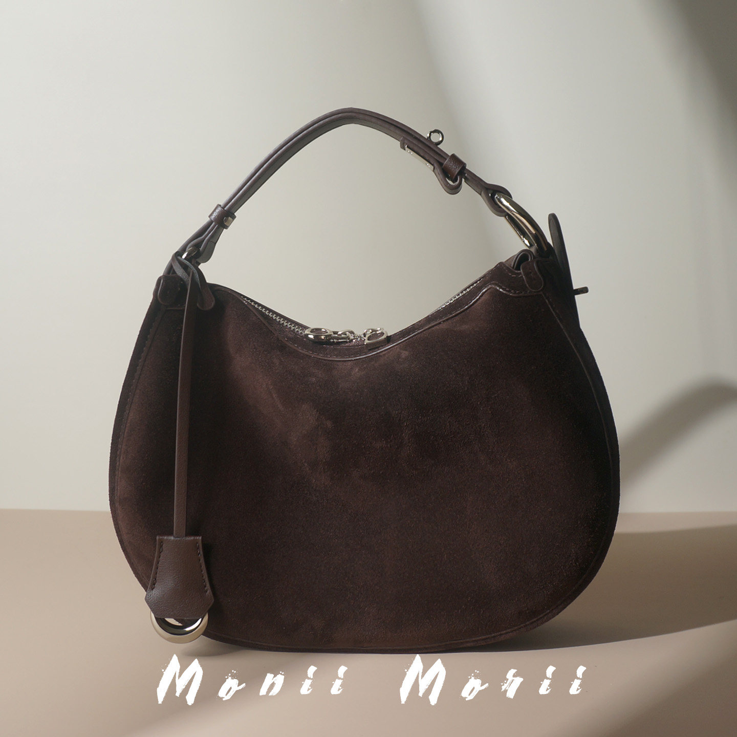 怪兽君2025秋冬新款磨砂牛皮马鞍包真皮单肩包百搭高级感斜挎包潮,箱包皮具/热销女包/男包,马鞍包,淘宝优惠券,粉丝福利购,淘宝优惠卷