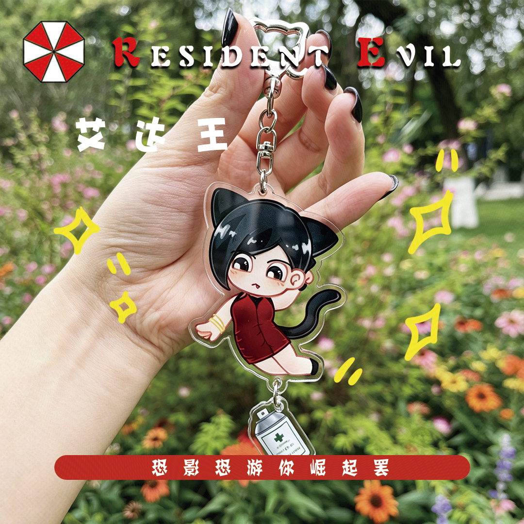 【画师亲制】生化危机黎明杀机猫动漫徽章/立牌