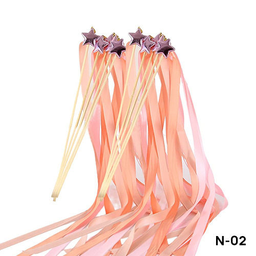 跨境Ribbon Wands彩色丝带仙女棒带铃铛派对飘带生日欧式婚礼派对