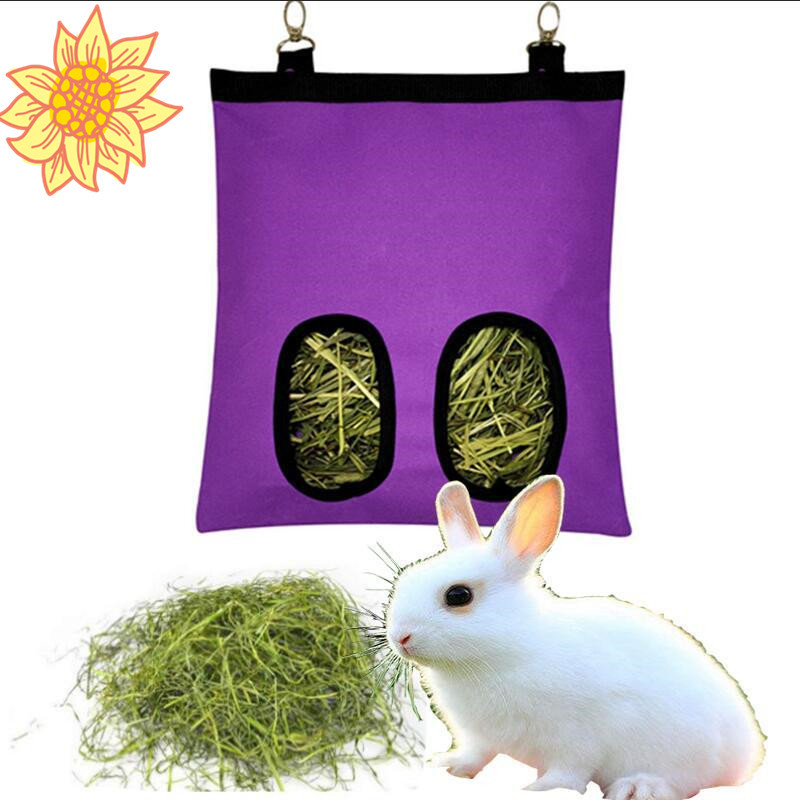 跨境亚马逊兔子喂食袋龙猫荷兰猪 鼹鼠喂草袋兔子干草袋宠物食包