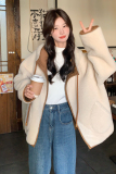 现货秋冬连帽皮毛一体加厚毛毛外套8058p195k288，女装棉衣/棉服，浙宝186