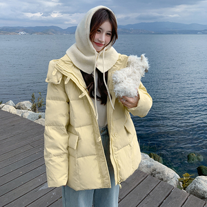手发图  新款主推奶呼呼连帽90羽绒服 2515p290k418图片
