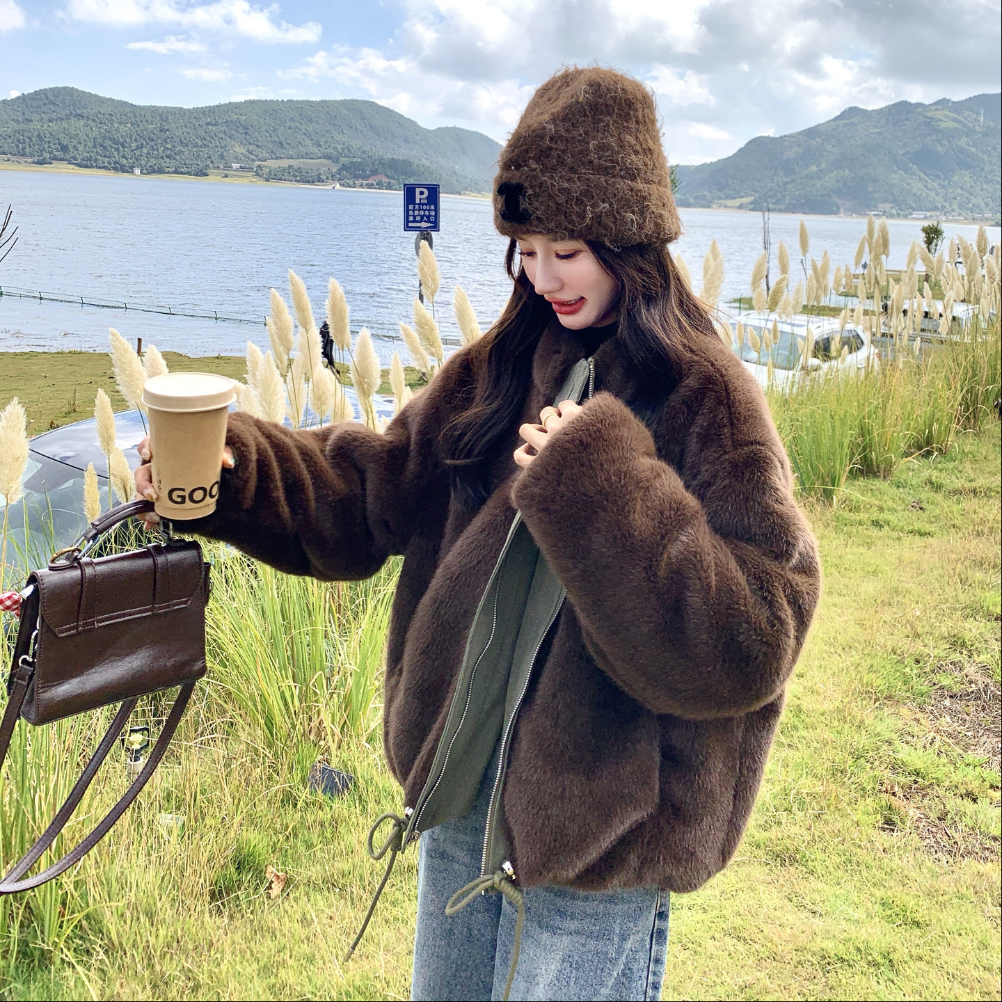 手发图大货主推款双面穿派克服外套8166p205k328,女装大码女装,浙宝186