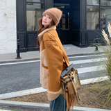 秋冬新款现货拼接立领双面穿皮毛一体外套8170p215k348，商品下架区，浙宝186