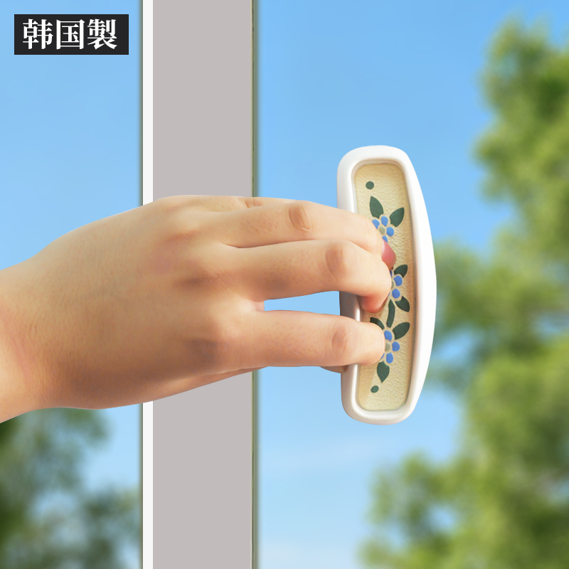 韩国进口昌兴强力胶粘式玻璃门把手铝合金门窗衣柜推拉门拉手大号