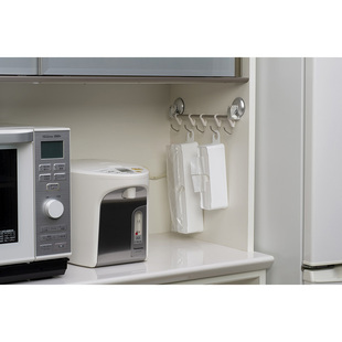 INOMATA日本带挂孔十字开口收纳盒保鲜袋保鲜膜收纳盒多功能储物