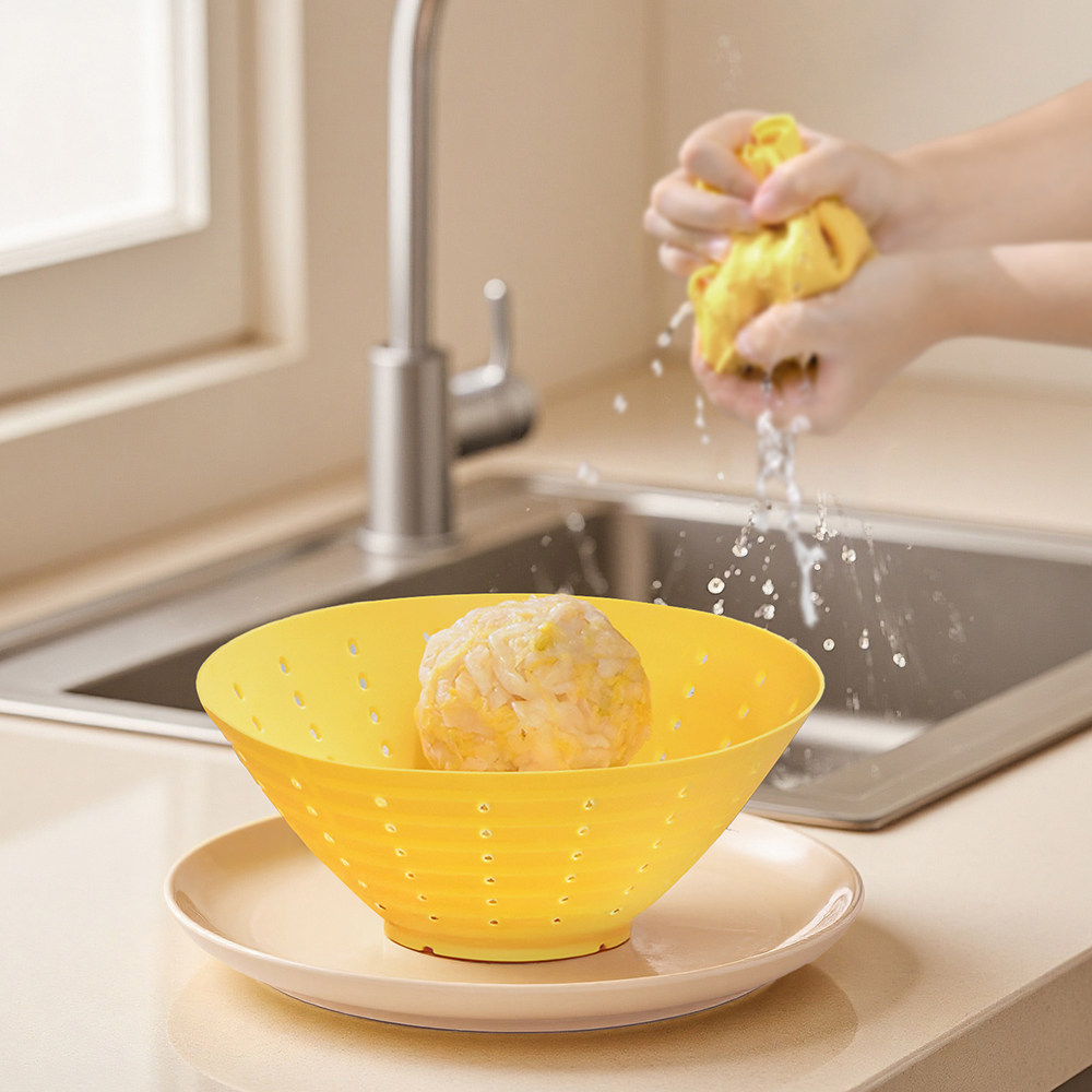 黄色硅胶镂空洗菜盆沥水篮厨房多功能过滤篮家用收纳篮可折叠,餐饮具,洗菜盆/沥水篮/漏水筛,淘宝优惠券,粉丝福利购,淘宝优惠卷